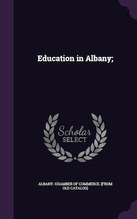 Front cover_Education in Albany;