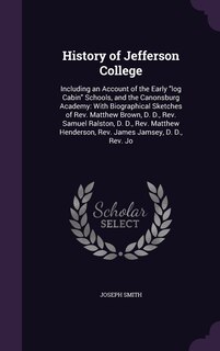 Front cover_History of Jefferson College