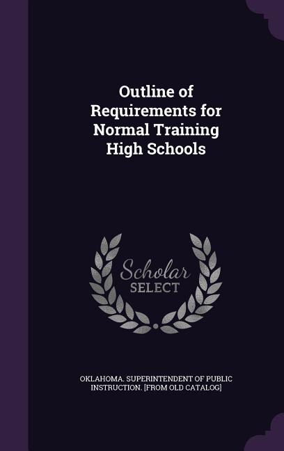 Front cover_Outline of Requirements for Normal Training High Schools
