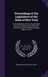 Front cover_Proceedings of the Legislature of the State of New York