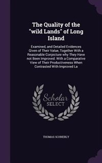 Front cover_The Quality of the wild Lands of Long Island