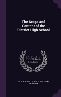 Couverture_The Scope and Content of the District High School
