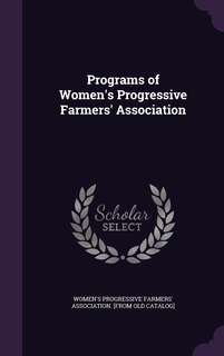 Couverture_Programs of Women's Progressive Farmers' Association