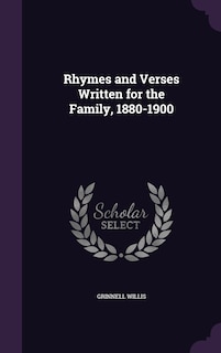 Couverture_Rhymes and Verses Written for the Family, 1880-1900