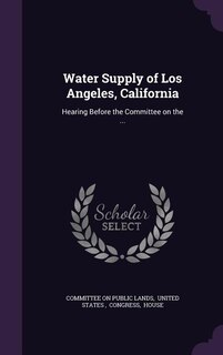 Couverture_Water Supply of Los Angeles, California