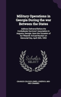 Front cover_Military Operations in Georgia During the war Between the States