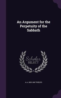 Couverture_An Argument for the Perpetuity of the Sabbath