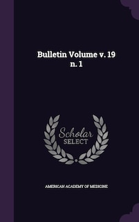 Front cover_Bulletin Volume v. 19 n. 1