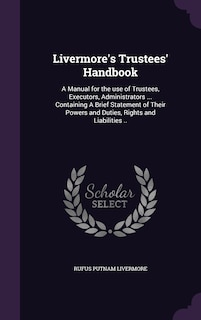 Front cover_Livermore's Trustees' Handbook