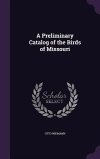 Front cover_A Preliminary Catalog of the Birds of Missouri
