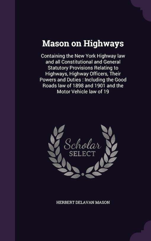 Front cover_Mason on Highways