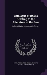 Front cover_Catalogue of Books Relating to the Literature of the Law