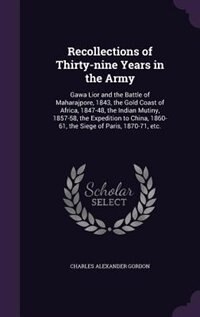 Couverture_Recollections of Thirty-nine Years in the Army