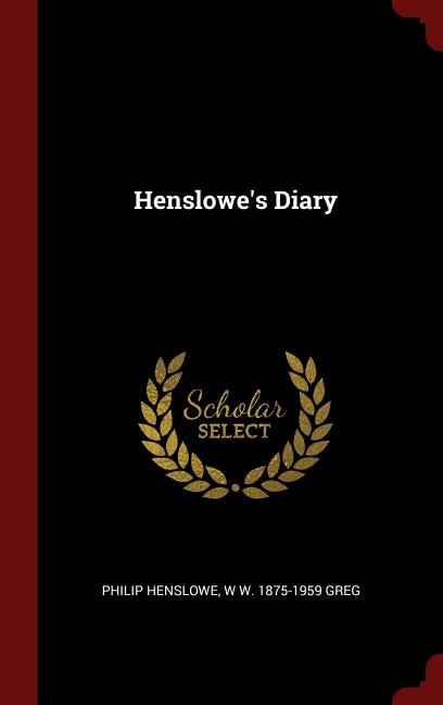 Couverture_Henslowe's Diary