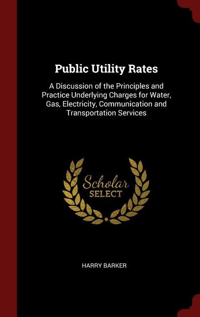 Front cover_Public Utility Rates