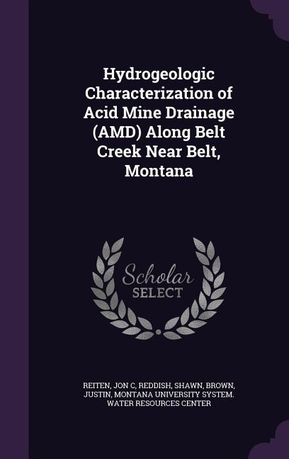 Hydrogeologic Characterization of Acid Mine Drainage (AMD) Along Belt Creek Near Belt, Montana