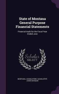 Couverture_State of Montana General Purpose Financial Statements