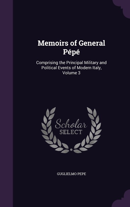 Front cover_Memoirs of General Pépé