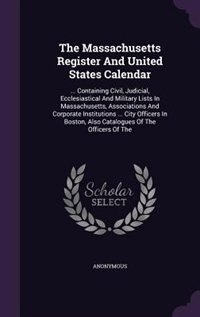 Front cover_The Massachusetts Register And United States Calendar