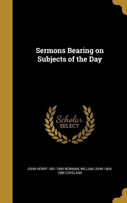 Sermons Bearing on Subjects of the Day