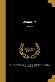 Front cover_Annuaire; Tome 12