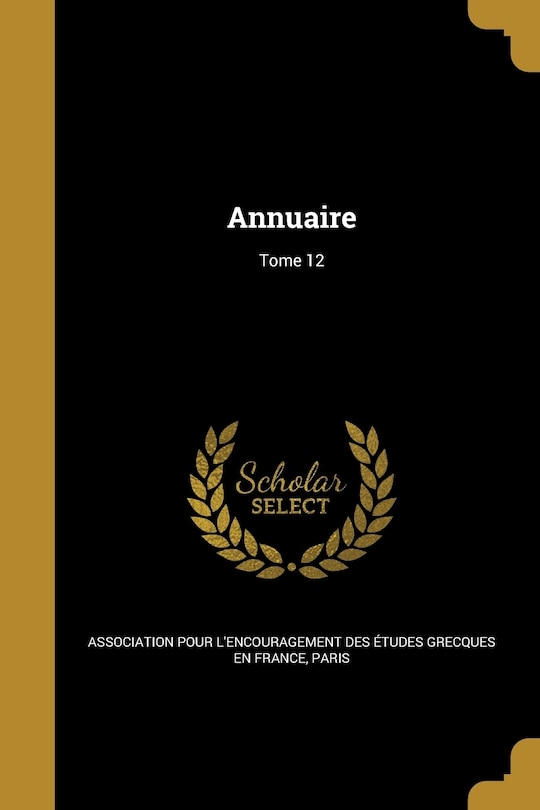 Front cover_Annuaire; Tome 12