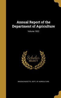 Front cover_Annual Report of the Department of Agriculture; Volume 1922