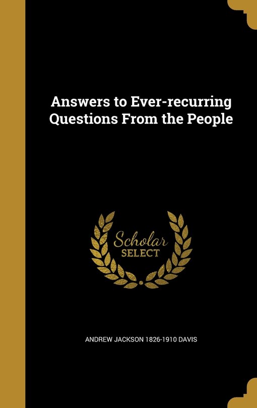 Couverture_Answers to Ever-recurring Questions From the People