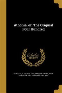 Front cover_Athonia, or, The Original Four Hundred