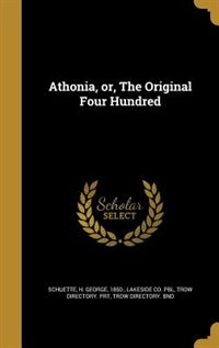 Front cover_Athonia, or, The Original Four Hundred