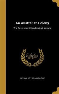 Front cover_An Australian Colony