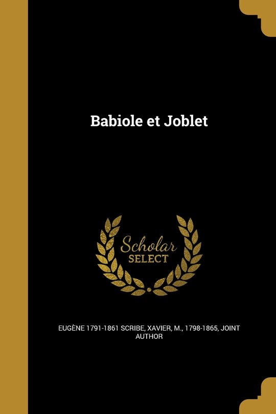 Front cover_Babiole et Joblet
