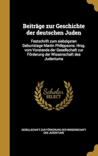 Couverture_Beiträge zur Geschichte der deutschen Juden