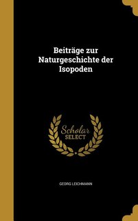 Front cover_Beiträge zur Naturgeschichte der Isopoden