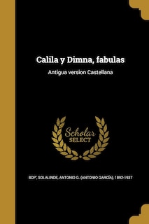 Front cover_Calila y Dimna, fabulas