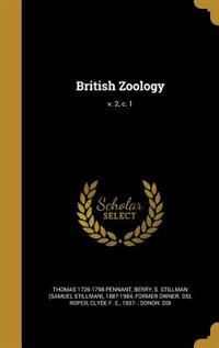 Front cover_British Zoology; v. 2, c. 1