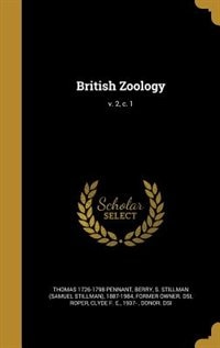 Front cover_British Zoology; v. 2, c. 1