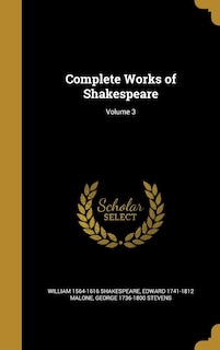 Complete Works of Shakespeare; Volume 3 image number 0