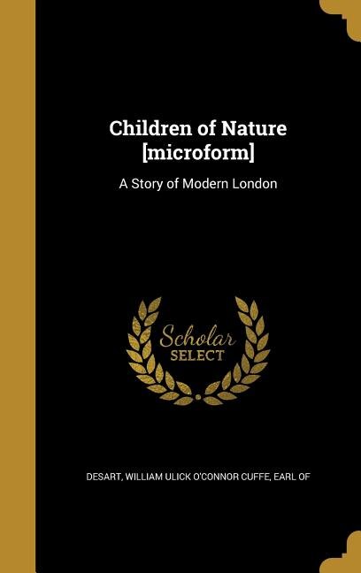 Couverture_Children of Nature [microform]