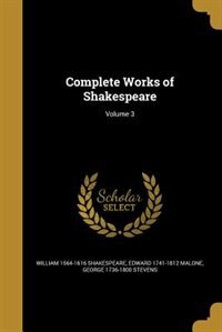 Front cover_Complete Works of Shakespeare; Volume 3