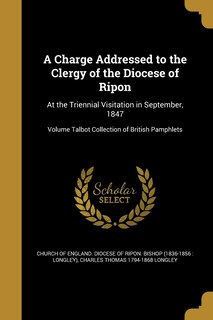 Couverture_A Charge Addressed to the Clergy of the Diocese of Ripon