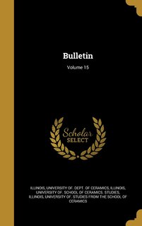 Front cover_Bulletin; Volume 15