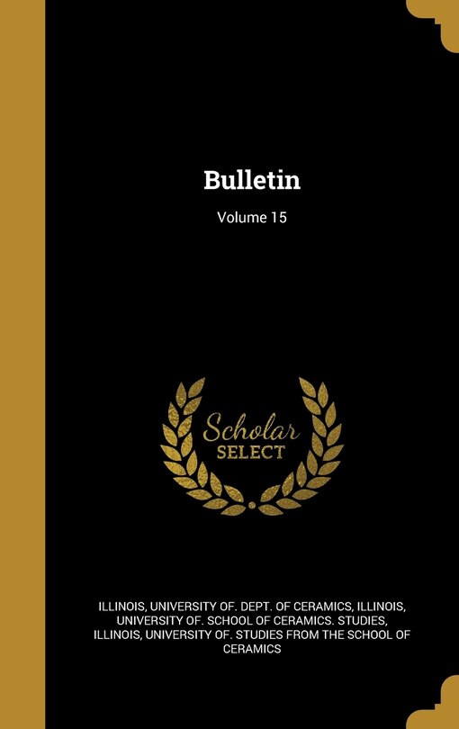 Front cover_Bulletin; Volume 15