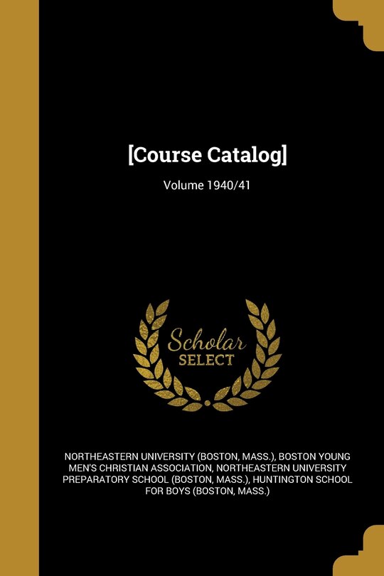 Front cover_[Course Catalog]; Volume 1940/41