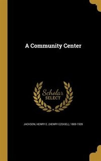 Front cover_A Community Center