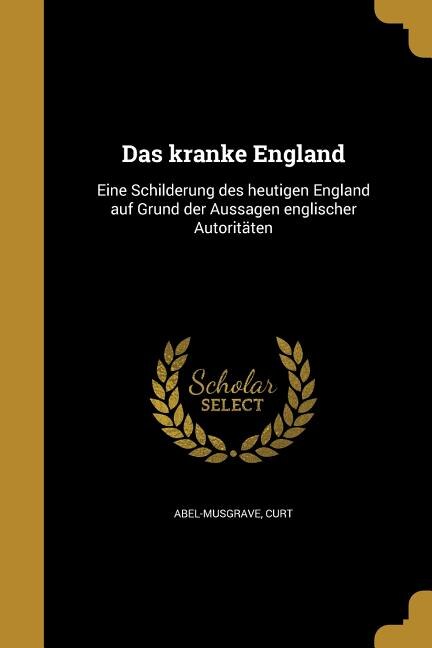 Front cover_Das kranke England