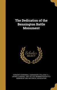 Couverture_The Dedication of the Bennington Battle Monument