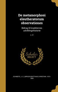 Front cover_De metamorphosi eleutheratorum observationes