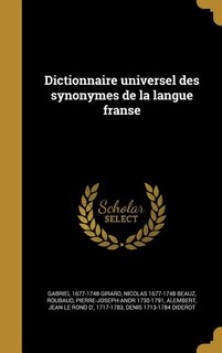 Dictionnaire universel des synonymes de la langue franse