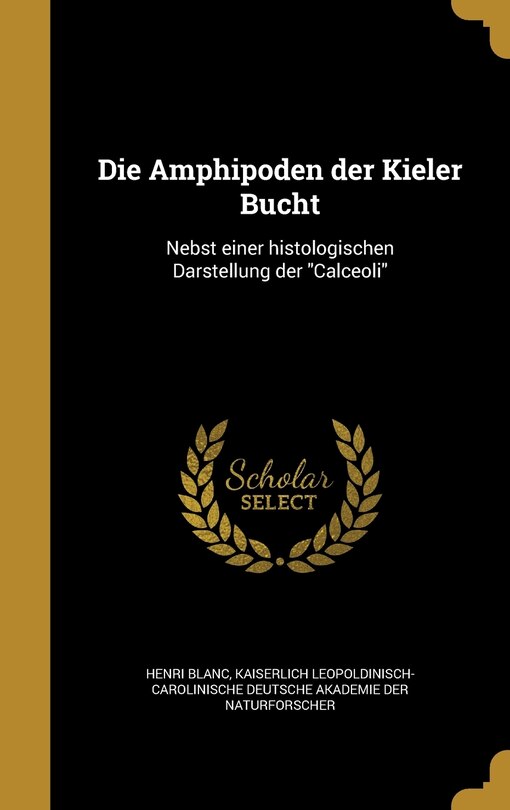 Front cover_Die Amphipoden der Kieler Bucht